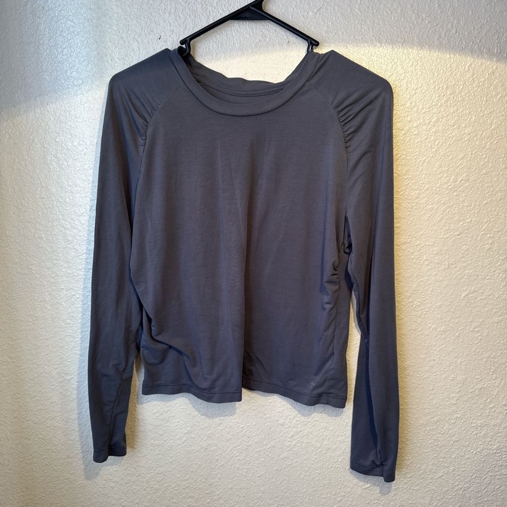 Free Fly Apparel Women's Long Sleeve Crewneck Top - Slate